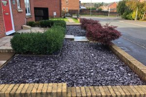 Front garden chippings